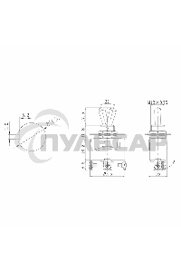 Тумблер 250V 15А (3c) ON-OFF-ON однополюсныйRexant