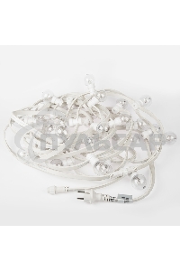 Гирлянда Neon-night LED Galaxy Bulb String 10м, белый каучук, 30 ламп*6 LED желтый, влагостойкая IP65