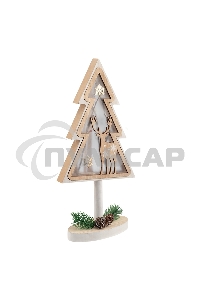 Деревянная фигурка с подсветкой 