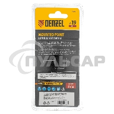 Шарошка абразивная, цилиндр, 19 x 25 мм, для дрели, хвостовик d6 мм, 63С Denzel