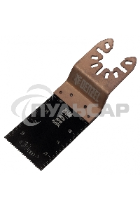 Насадка для МФИ режущая пазовая прямая, BiM, по металлу и дереву, 33 x 1,4 мм, мелкий зуб Denzel