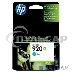 Картридж струйный HP 920XL CD972AE голубой для HP OJ 6000/6500