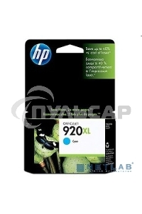 Картридж струйный HP 920XL CD972AE голубой для HP OJ 6000/6500