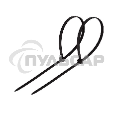 Хомут-стяжка кабельная нейлоновая Rexant 300 x4,8 мм, черная, упаковка 100 шт.