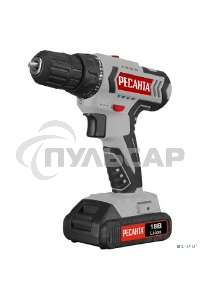 Дрель-шуруповерт Ресанта ДА-18-2ЛК 75/14/5, Аккумуляторная, 18В, 2 АКБ, Кейс