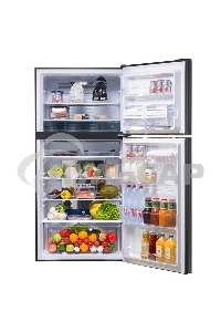 Холодильник Sharp SJ-XG60PGBK черный двухкамерный 422/178 л морозилка сверху, No Frost