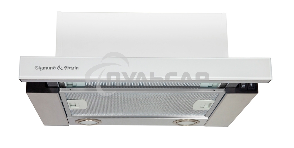 Вытяжка встраиваемая Zigmund & Shtain K 005.41 W белый, 45 см, 400 куб. м/ч, 55 дБ