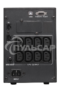 Источник бесперебойного питания Powercom Smart King Pro+ SPT-1000-II LCD 800Вт 1000ВА черный