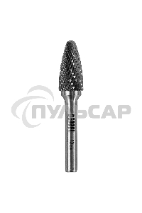Борфреза по металлу твердосплавная, параболическая, тип-F, 12 мм Denzel
