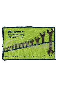 Набор ключей рожковых, 6 - 32 мм, 12 шт., CrV, фосфатированные Сибртех