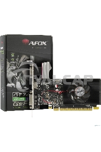 Видеокарта AFOX GeForce GT 740 Low Profile 4Gb (AF740-4096D3L3) 128Bit DVI HDMI VGA, Single fan