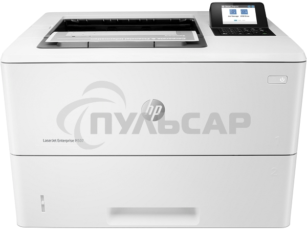 Принтер лазерный HP LaserJet Enterprise M507dn (1PV87A), A4, ч/б, печ. до 43 стр/мин, 1200 x 1200 dpi, USB, RJ-45, Air Print, Mopria