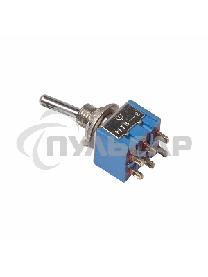 Тумблер 250V 3А (6c) ON-OFF-ON двухполюсныйMicroRexant