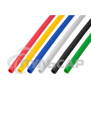 Термоусаживаемые трубки Rexant 6,0/3,0 мм, набор пять цветов, упаковка 50 шт. по 1 м