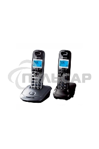 Телефон беспроводной (DECT) Panasonic KX-TG2512RU1 Доп трубка в комплекте, АОН, Caller ID, спикерфон, полифония