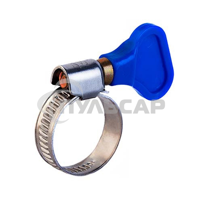 Хомут червячный Rexant 12-20/9-0,7мм, с ключом, нержавеющая сталь W2, (50 шт/уп)