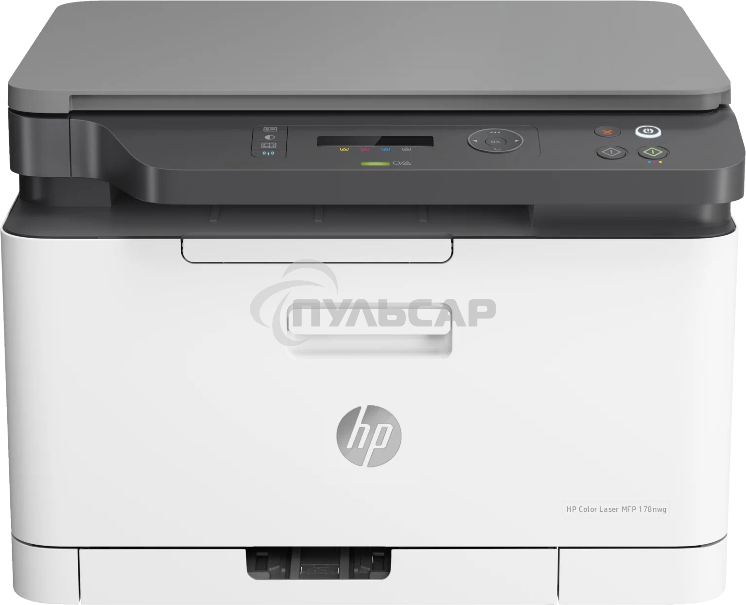 МФУ лазерное HP Color 178nw (4ZB96A), A4, цветной, печ. до 18 стр/мин. (ч/б) до 4 стр/мин. (цвет), 600 x 600 dpi, USB, RJ-45, Wi-Fi, Air Print, Mopria