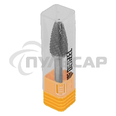 Борфреза по металлу твердосплавная, параболическая, тип-F, 12 мм Denzel