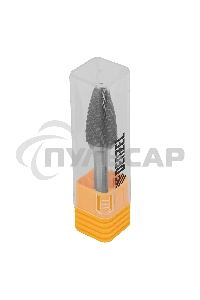 Борфреза по металлу твердосплавная, параболическая, тип-F, 12 мм Denzel