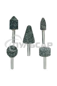 Набор шарошек абразивных для дрели (ПШМ), 63С, 5 шт. Denzel