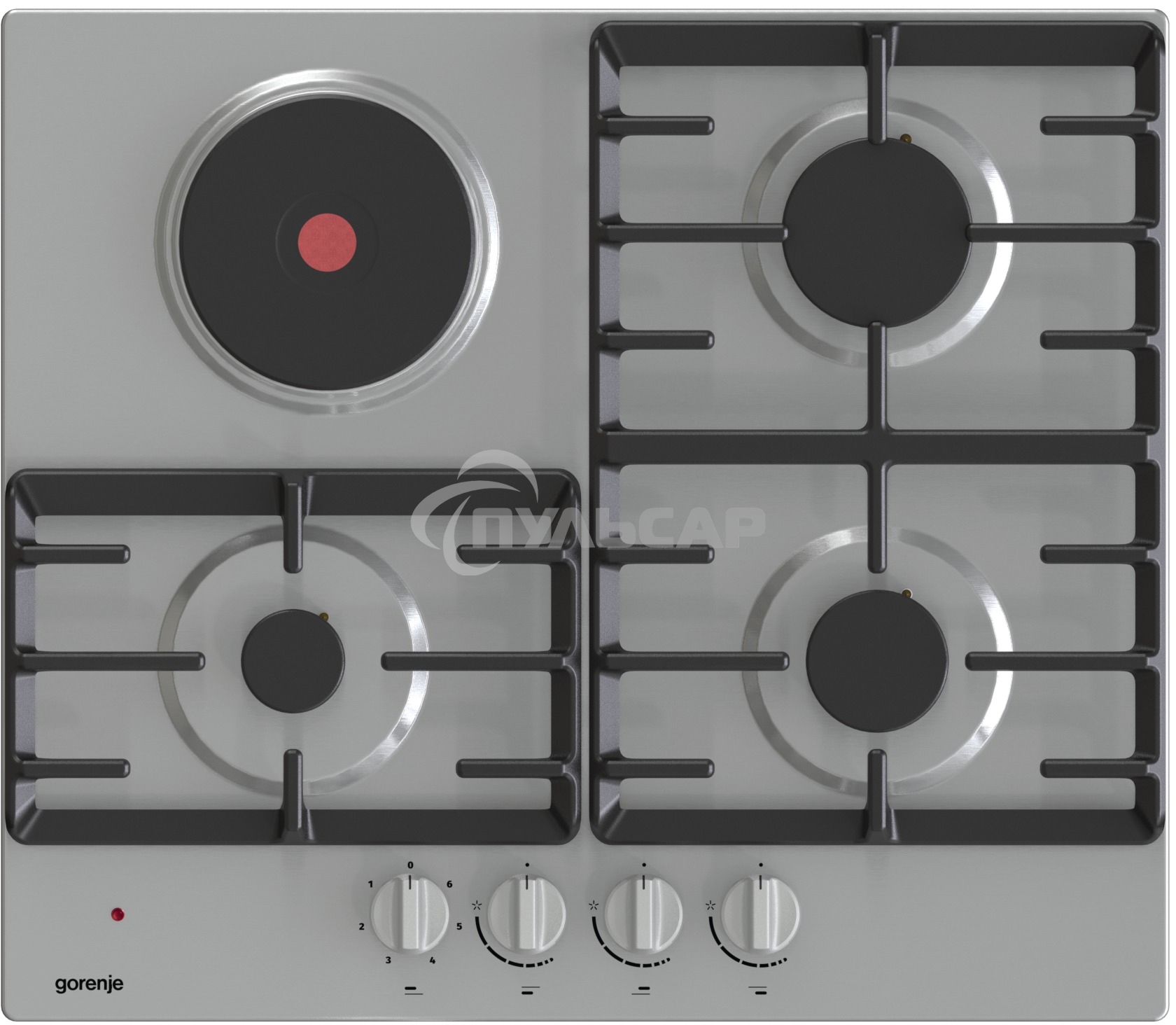 Газовая варочная панель Gorenje GE681X нержавеющая сталь