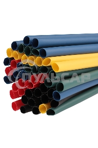 Термоусаживаемые трубки Rexant 6,0/3,0 мм, набор пять цветов, упаковка 50 шт. по 1 м