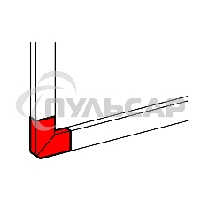 Угол плоский 150х50 Leg 010789