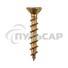 Саморез оконный KRANZ острый, 4.1х25, желтый цинк, упаковка поставщика ( 12 000 шт. )