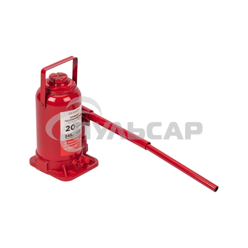 Домкрат гидравлический бутылочный 20т Rexant