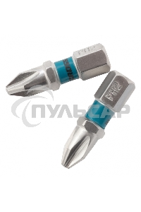 Набор бит GROSS РН2x25, сталь S2, 2шт 11351