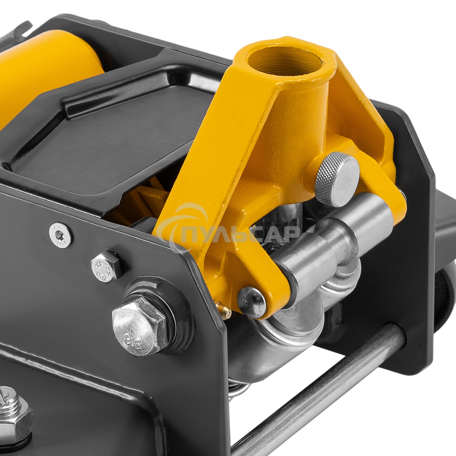 Домкрат гидравлический подкатной Denzel 3 т, 85-610 мм, быстрый подъем, низ. подхват, проф, SUV 51271