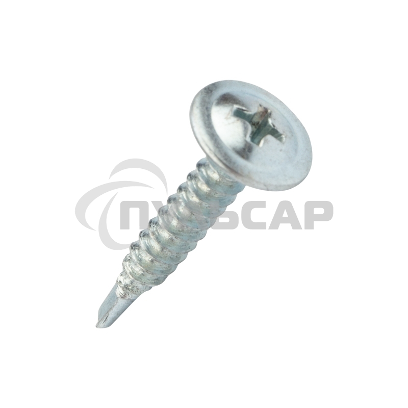 Саморез с прессшайбой KRANZ ПШС сверло 4,2х25мм, пакет (800 шт/уп)