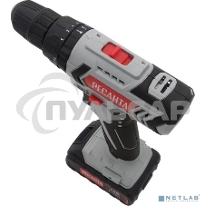 Дрель-шуруповерт Ресанта ДА-18-2ЛК-У 75/14/6, Аккумуляторная, 18В, 2 АКБ, Ударная, Кейс