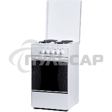 Плита электрическая FLAMA AE 1409 W белый, конфорок 4 электрических, духовка 50 л, 50 см x 85 см x 60 см