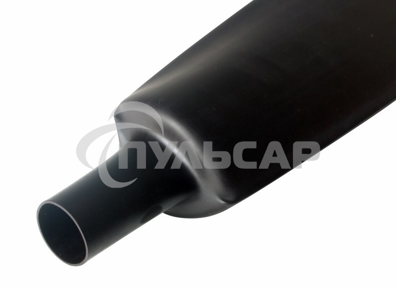 Термоусаживаемая трубка Rexant 100,0/50,0 мм, черная, упаковка 10 шт. по 1 м