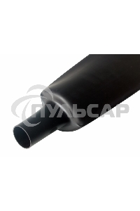 Термоусаживаемая трубка Rexant 100,0/50,0 мм, черная, упаковка 10 шт. по 1 м