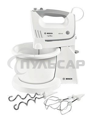 Миксер стационарный Bosch MFQ36460 450Вт белый/серый
