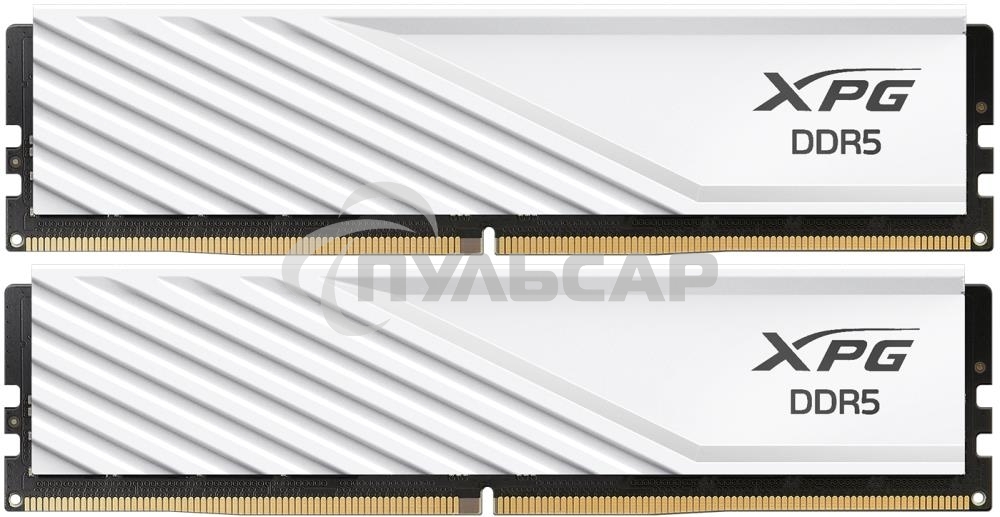 Оперативная память XPG Lancer Blade, DDR5, 32Gb (2x16Gb), 5600MHz, CL46, DIMM, с радиаторами, белый