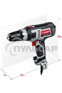 Дрель-шуруповерт ЗУБР ДШ-М1-400-2, Сетевая, 400Вт