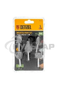 Набор шарошек абразивных для дрели (ПШМ), 63С, 5 шт. Denzel