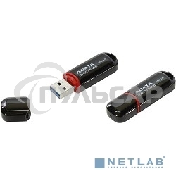 Флешка USB ADATA UV150 (AUV150-64G-RBK), 64 Gb, USB 3.0, R/W 100/40, черный