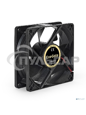 Вентилятор для корпуса ExeGate EX08025S2P черный, 80 мм, 2200 об/мин, 22.5 дБ, 2 pin