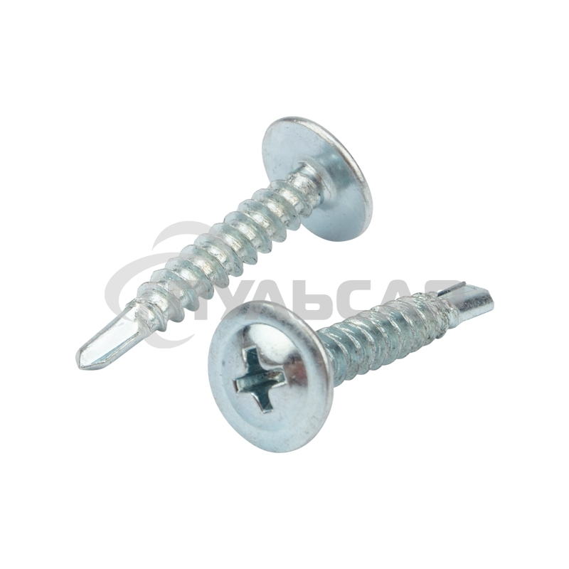 Саморез с прессшайбой KRANZ ПШС сверло 4,2х25мм, пакет (800 шт/уп)