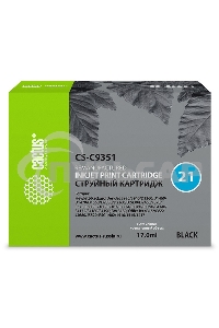 Картридж струйный Cactus CS-C9351 №21 черный (17 мл) для HP DJ 3920/3940/D1360/D1460/D1470/D1560/D2330/D2360/D2430/D2460/F370/F375/F380/F2180/F2187/F2224/F2280/F2290/F4140/F4172/F4180/F4190