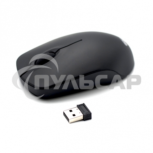 Мышь беспроводная Ritmix RMW-506 черный, 1000 dpi, радиоканал, USB, кнопки - 3