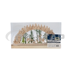 Деревянная фигурка Neon-night с подсветкой 