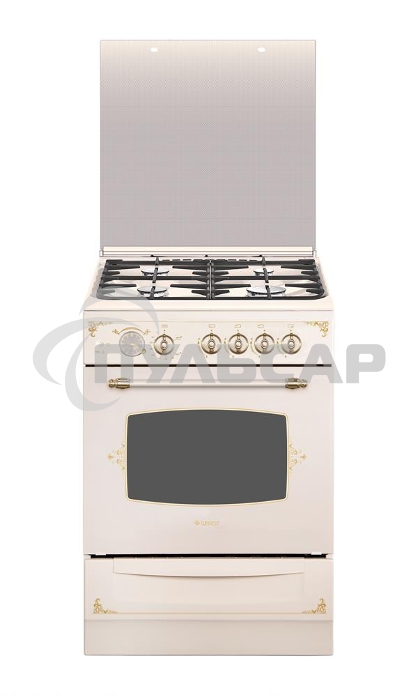 Плита газовая Gefest ПГ 6100-03 0279 бежевый, конфорок 4 шт, духовка 52 л, 60 см x 85 см x 60 см