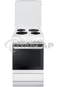 Плита электрическая Hansa FCEW54120 белый, конфорок 4 шт, духовка 62 л, 50 см x 85 см x 60 см