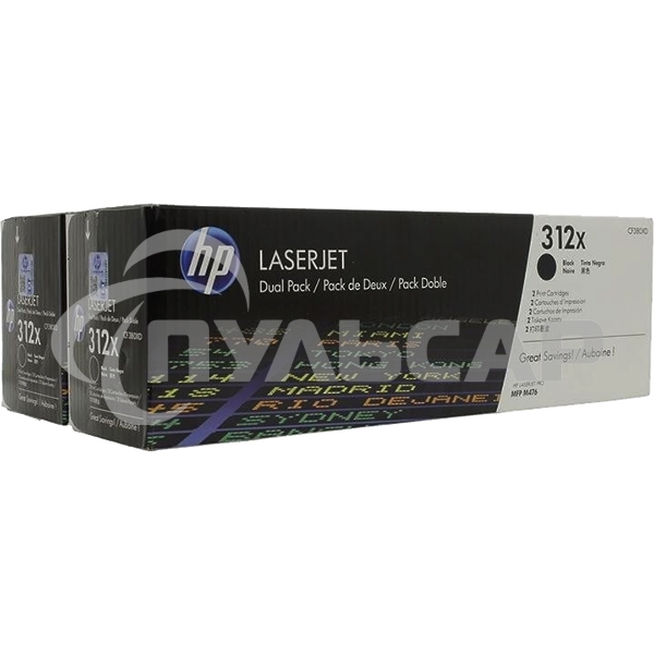 Картридж лазерный двойная упаковка Hewlett-Packard HP 312A CF380XD черный для LaserJet Pro M476dn, M476dw, M476nw 4400 стр.