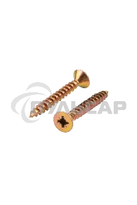 Саморез универсальный KRANZ 5х40, желтый цинк, упаковка поставщика ( 6 000 шт. )